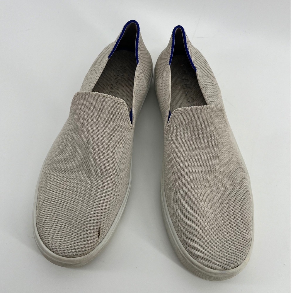Rothys The Original  Slip On Sneaker Sand Tan Knit Casual‎ Shoes Womens 9.5